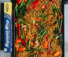 Sheet Pan Vegetable Chow Mein